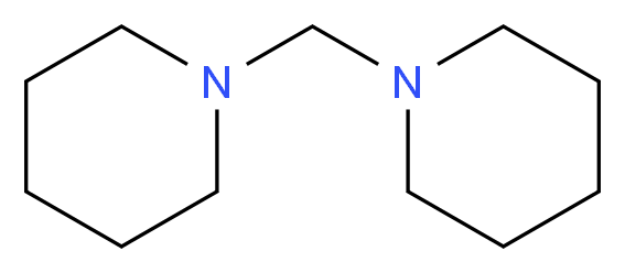 1-(piperidin-1-ylmethyl)piperidine_分子结构_CAS_880-09-1