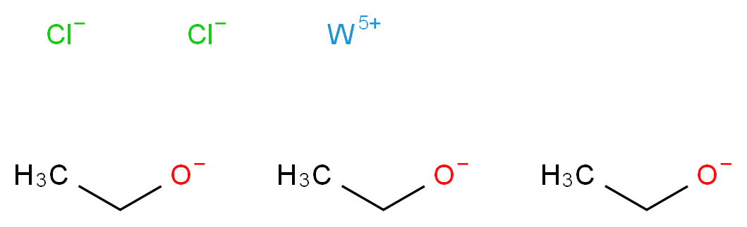 tungsten(5+) ion triethanolate dichloride_分子结构_CAS_45000-93-9