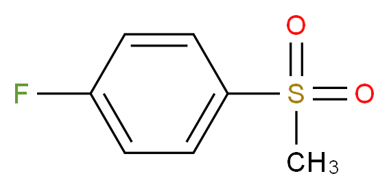 4-Fluorophenyl methyl sulphone 98%_分子结构_CAS_455-15-2)