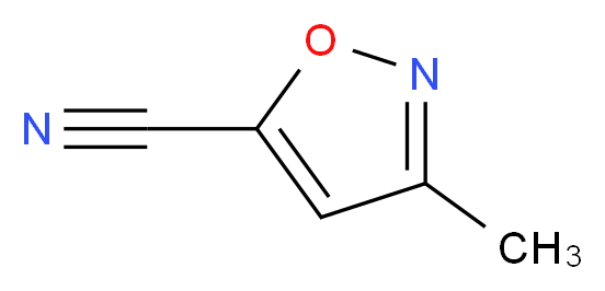 3-methyl-5-isoxazolecarbonitrile_分子结构_CAS_65735-07-1)