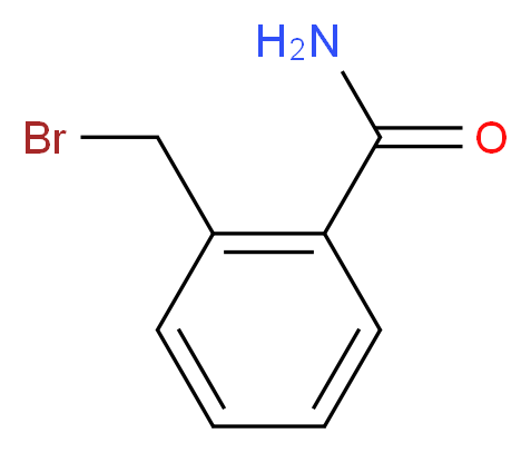 2-(bromomethyl)benzamide_分子结构_CAS_872414-52-3