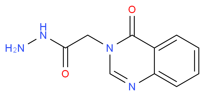 2-(4-oxo-3,4-dihydroquinazolin-3-yl)acetohydrazide_分子结构_CAS_67067-01-0