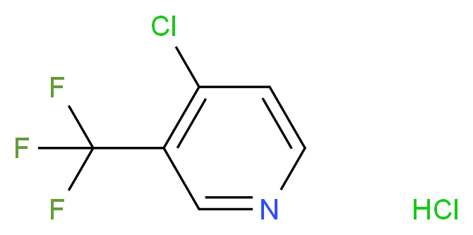 4-chloro-3-(trifluoromethyl)pyridine hydrochloride_分子结构_CAS_732306-24-0