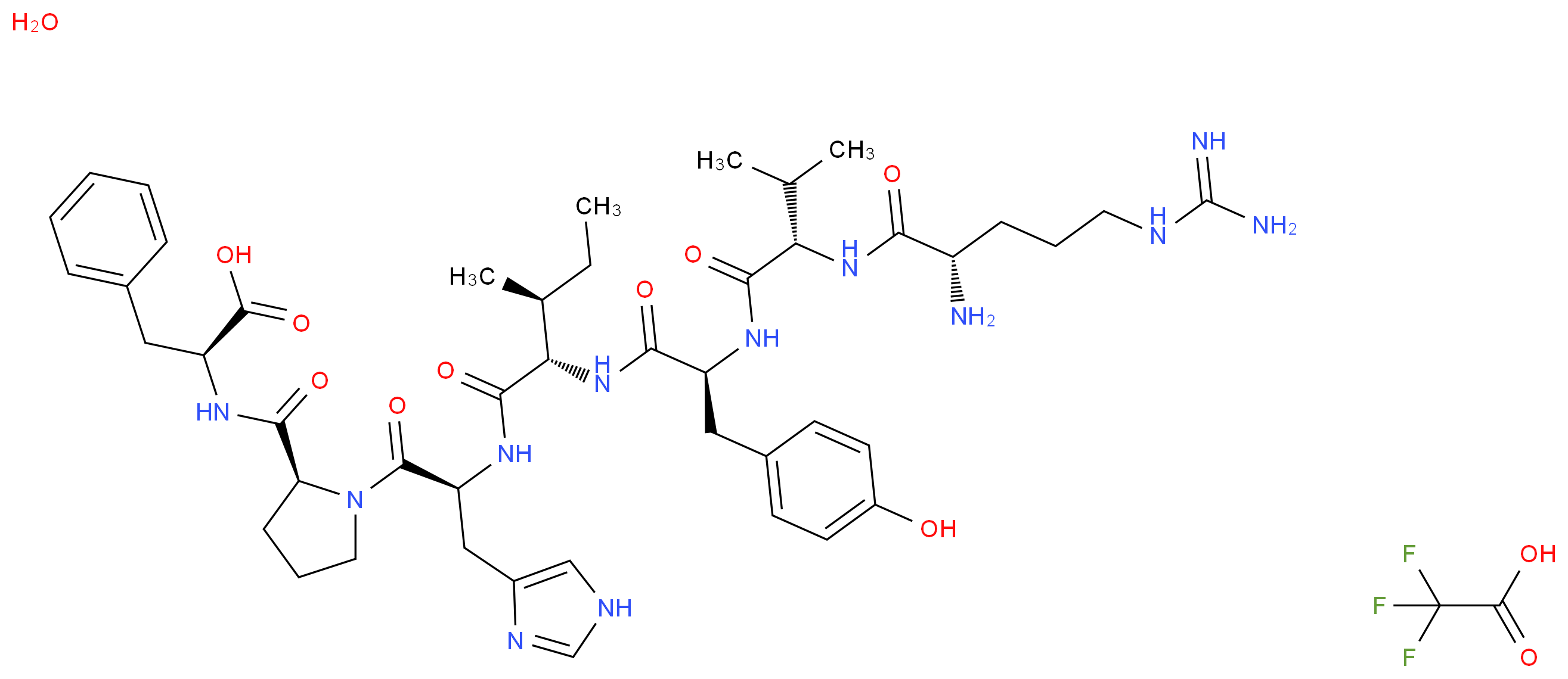 Angiotensin III trifluoroacetate salt hydrate_分子结构_CAS_12687-51-3(freebase))