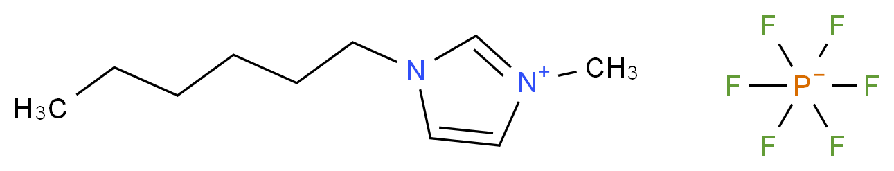 1-己基-3-甲基咪唑六氟磷酸盐_分子结构_CAS_304680-35-1)