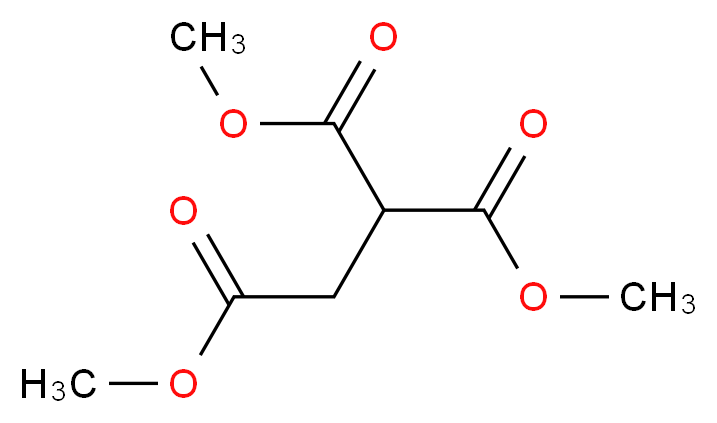 Trimethyl ethane-1,1,2-tricarboxylate_分子结构_CAS_40967-67-7)