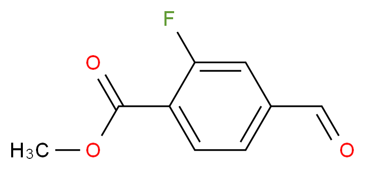 Methyl 2-fluoro-4-formylbenzoate_分子结构_CAS_85070-58-2)
