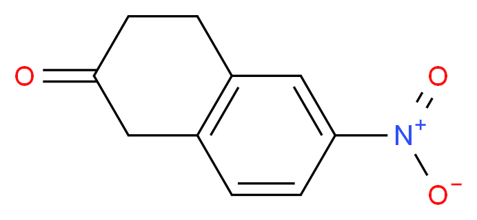 6-nitro-1,2,3,4-tetrahydronaphthalen-2-one_分子结构_CAS_200864-16-0