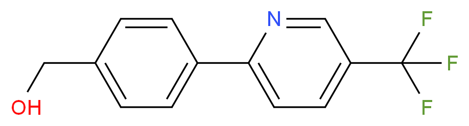 {4-[5-(trifluoromethyl)pyrid-2-yl]phenyl}methanol_分子结构_CAS_613239-75-1)