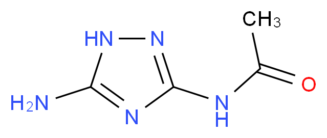 N-(5-Amino-1H-1,2,4-triazol-3-yl)acetamide_分子结构_CAS_)