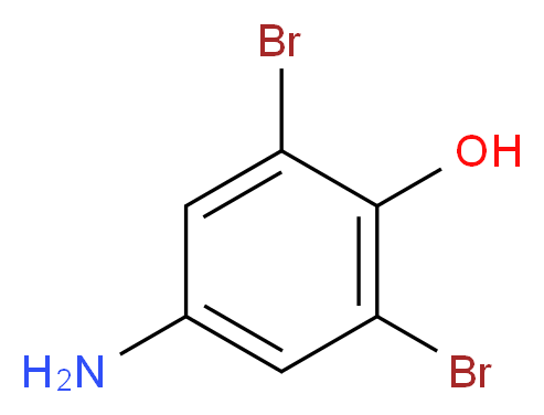 4-Amino-2,6-dibromophenol_分子结构_CAS_609-21-2)