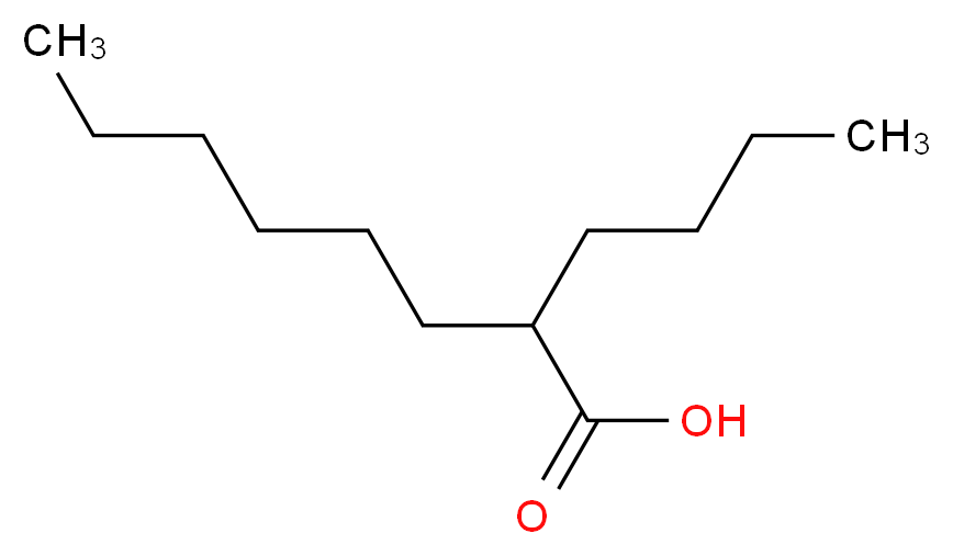 2-butyloctanoic acid_分子结构_CAS_27610-92-0