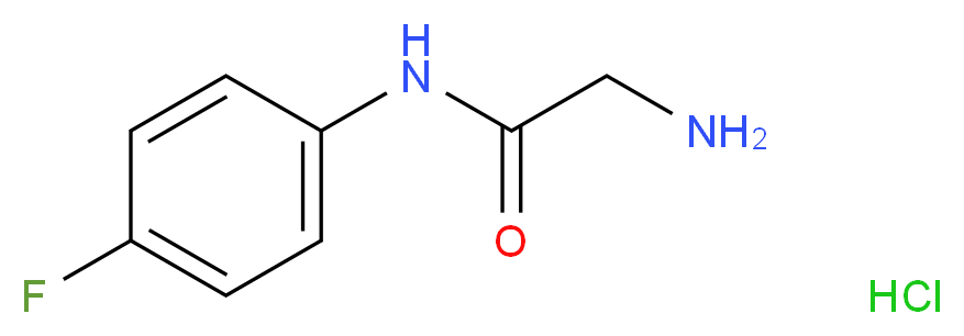 2-Amino-N-(4-fluorophenyl)acetamide hydrochloride_分子结构_CAS_)
