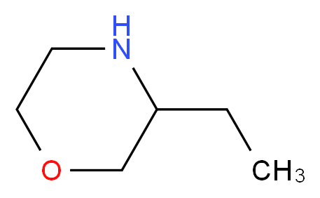 3-ethylmorpholine_分子结构_CAS_55265-24-2