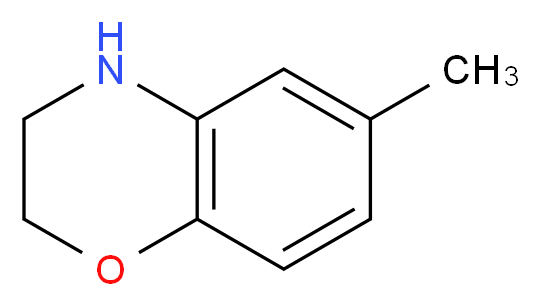 6-methyl-3,4-dihydro-2H-1,4-benzoxazine_分子结构_CAS_71472-57-6