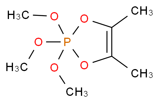 2,2,2-三甲氧基-4,5-二甲基-1,3,2-二氧环磷烯_分子结构_CAS_1665-79-8)