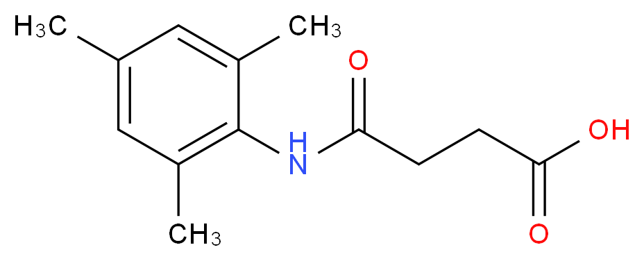 3-[(2,4,6-trimethylphenyl)carbamoyl]propanoic acid_分子结构_CAS_201741-53-9