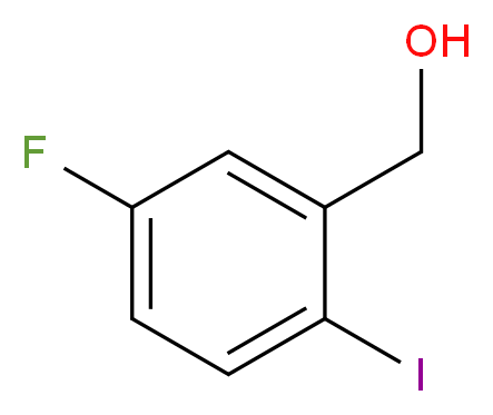 (5-Fluoro-2-iodophenyl)methanol_分子结构_CAS_877264-43-2)