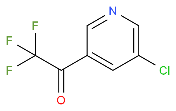 1-(5-chloropyridin-3-yl)-2,2,2-trifluoroethan-1-one_分子结构_CAS_1060802-11-0