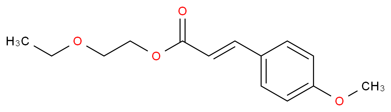 2-ethoxyethyl (2E)-3-(4-methoxyphenyl)prop-2-enoate_分子结构_CAS_104-28-9