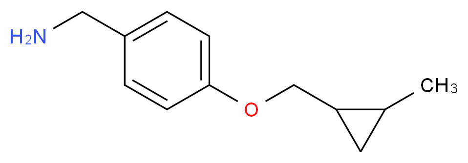 (4-((2-methylcyclopropyl)methoxy)phenyl)methanamine_分子结构_CAS_)