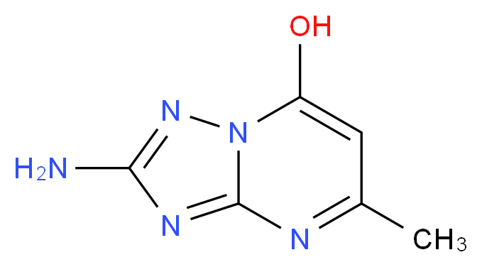 2-amino-5-methyl-[1,2,4]triazolo[1,5-a]pyrimidin-7-ol_分子结构_CAS_40775-79-9