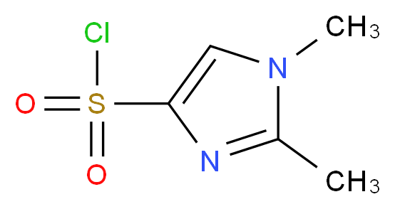 1,2-Dimethyl-1H-imidazole-4-sulphonyl chloride 95%_分子结构_CAS_137049-02-6)