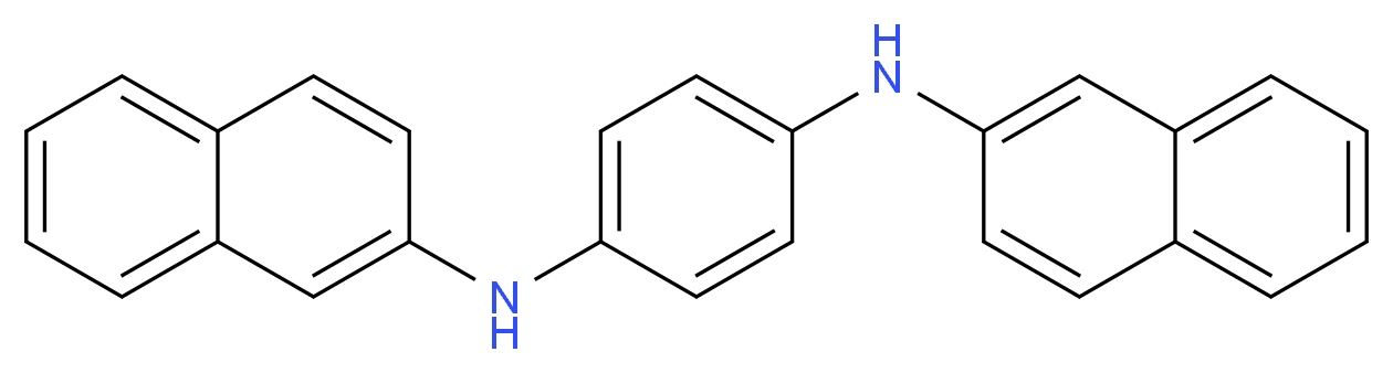 N1,N4-bis(naphthalen-2-yl)benzene-1,4-diamine_分子结构_CAS_93-46-9