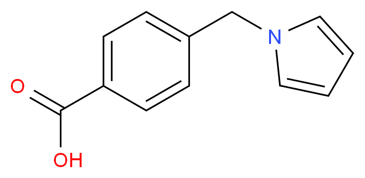 4-(1H-pyrrol-1-ylmethyl)benzoic acid_分子结构_CAS_)