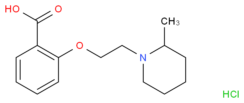 2-[2-(2-methylpiperidin-1-yl)ethoxy]benzoic acid hydrochloride_分子结构_CAS_)