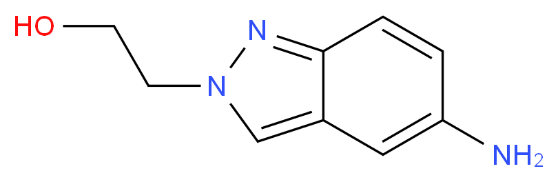 2-(5-amino-2H-indazol-2-yl)ethan-1-ol_分子结构_CAS_1105187-46-9