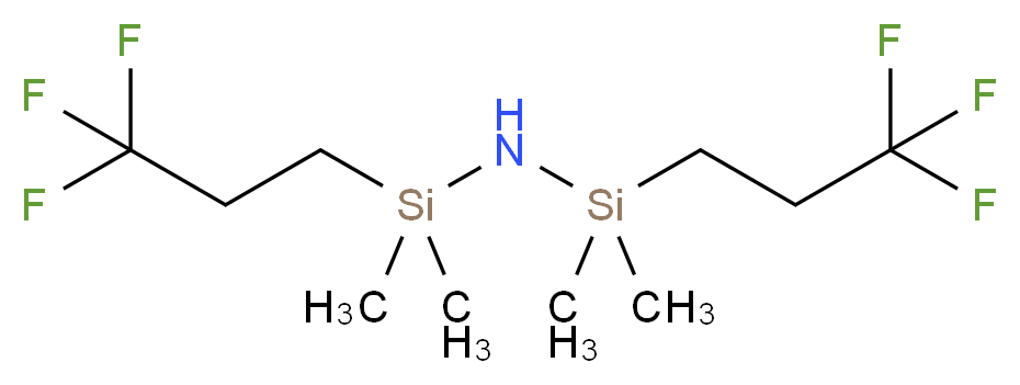 1,3-Bis[3,3,3-(trifluoropropyl)]tetramethyldisilazane 97%_分子结构_CAS_39482-87-6)