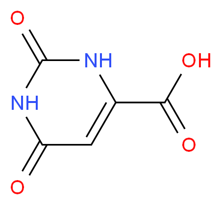 2,6-Dioxo-1,2,3,6-tetrahydro-4-pyrimidinecarboxylic acid_分子结构_CAS_65-86-1)