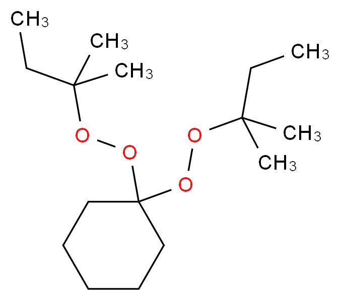 1,1-bis[(2-methylbutan-2-yl)peroxy]cyclohexane_分子结构_CAS_15667-10-4