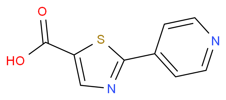 2-(pyridin-4-yl)-1,3-thiazole-5-carboxylic acid_分子结构_CAS_216867-46-8