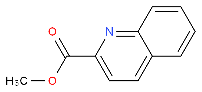 methyl quinoline-2-carboxylate_分子结构_CAS_19575-07-6