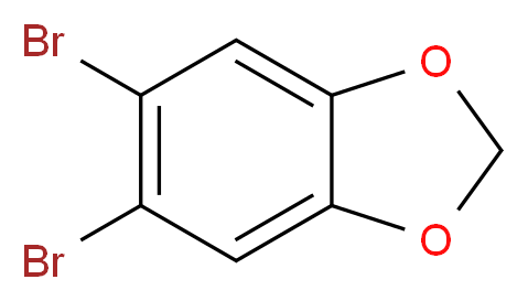 1,2-二溴-4,5-(亚甲二氧基)苯_分子结构_CAS_5279-32-3)