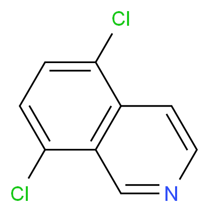 5,8-dichloroisoquinoline_分子结构_CAS_73075-59-9