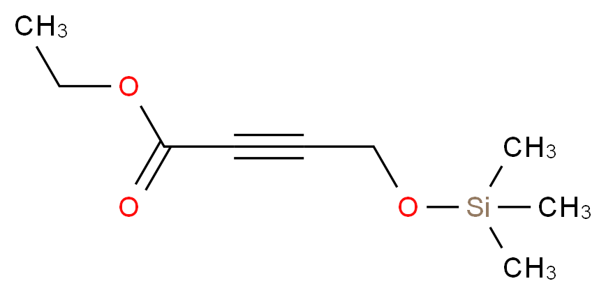 4-三甲基硅氧基-2-丁炔酸乙酯_分子结构_CAS_122850-62-8)