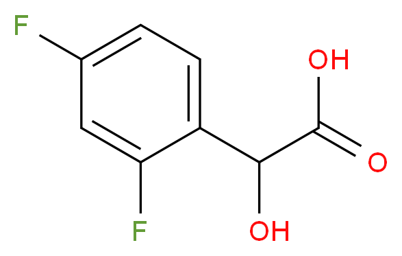 2,4-Difluoromandelic acid_分子结构_CAS_132741-30-1)