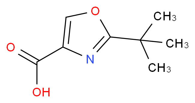 2-tert-butyl-1,3-oxazole-4-carboxylic acid_分子结构_CAS_1060816-08-1