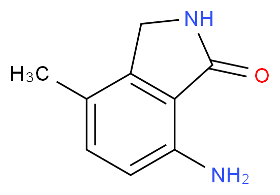 7-amino-4-methylisoindolin-1-one_分子结构_CAS_913391-45-4)