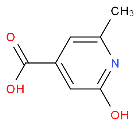 2-羟基-6-甲基吡啶-4-羧酸_分子结构_CAS_86454-13-9)