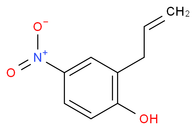 4-nitro-2-(prop-2-en-1-yl)phenol_分子结构_CAS_19182-96-8
