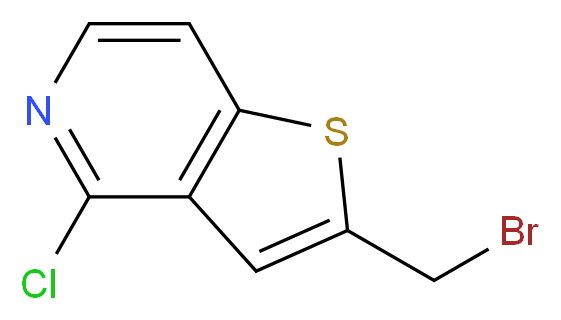 2-(Bromomethyl)-4-chlorothieno[3,2-c]pyridine_分子结构_CAS_209286-63-5)