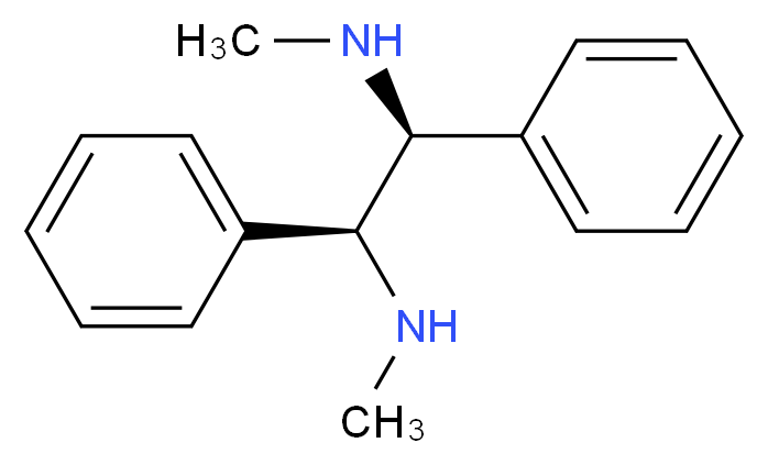 methyl[(1S,2S)-2-(methylamino)-1,2-diphenylethyl]amine_分子结构_CAS_60508-97-6