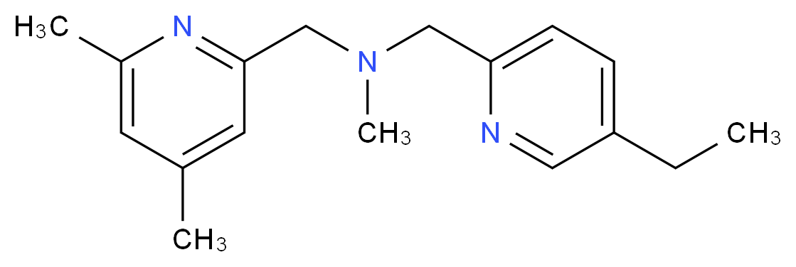 1-(4,6-dimethylpyridin-2-yl)-N-[(5-ethylpyridin-2-yl)methyl]-N-methylmethanamine_分子结构_CAS_)