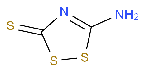 5-amino-3H-1,2,4-dithiazole-3-thione_分子结构_CAS_6846-35-1