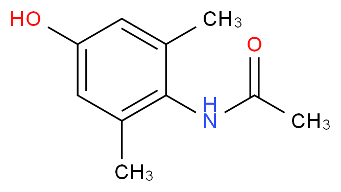 N-(4-hydroxy-2,6-dimethylphenyl)acetamide_分子结构_CAS_6337-56-0