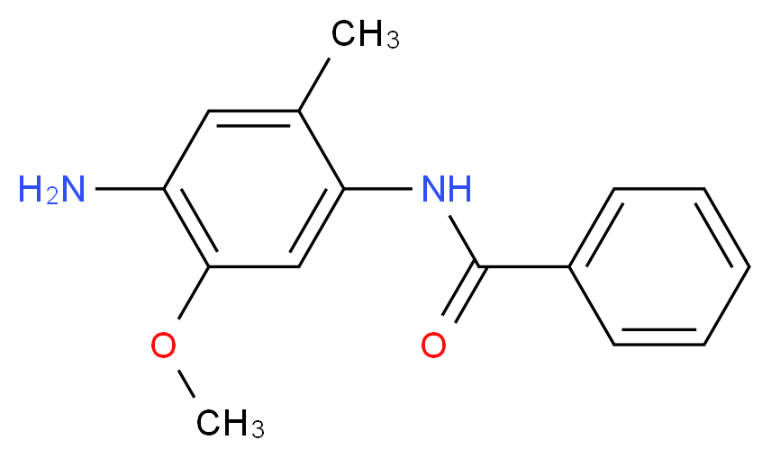 N-(4-amino-5-methoxy-2-methylphenyl)benzamide_分子结构_CAS_99-21-8